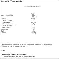 Leche desnatada ASTURIANA, brik 50 cl