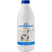 Leche semidesnatada VERITAS, botella 1 litro