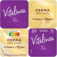 Crema de vainilla desnatada DANONE Vitalínea, pack 4x120 g