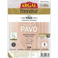 Pechuga de pavo lonchas finas ARGAL Bonnatur, sobre 130 g