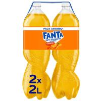 Refresco de naranja FANTA Zero, pack 2x2 litros