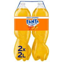 Refresc de taronja FANTA Zero, pack 2x2 litres