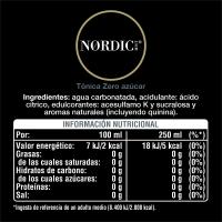 Tónica zero NORDIC MIST, lata 25 cl