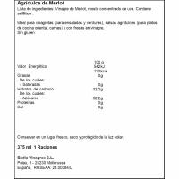 Vinagre agridulce MERLOT CASTELL DE GARDENY, botella 375 ml