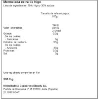 Melmelada de figues BLANCH, flascó 300 g