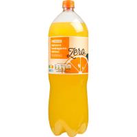 Refresco de naranja Zero EROSKI, botella 2 litros