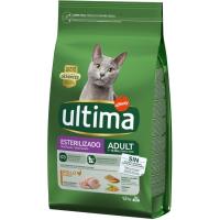 Alimento de pollo gato adulto esterilizado ULTIMA, saco 1,5 kg