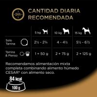 Alimento húmedo para perro receta campesina CÉSAR, pack 8x150 g