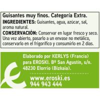 Guisante muy fino EROSKI BASIC, lata 280 g