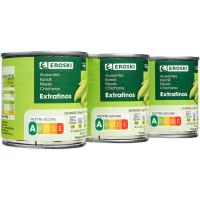 Guisante extrafino EROSKI, pack 3x140 g