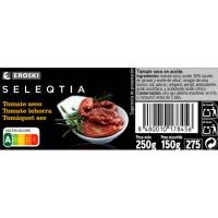 Tomate seco en aceite EROSKI SELEQTIA, frasco 250 g