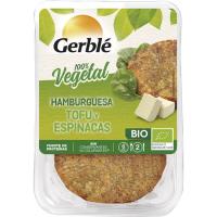 Hamburguesa de tofu-espinacas GERBLÉ BIO, pack 2x80 g