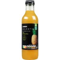 Suc de pinya 100% espremut Eroski SELEQTIA, ampolla 75 cl