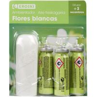 Ambientador minispray  flor  EROSKI, aparato + 3 recambios