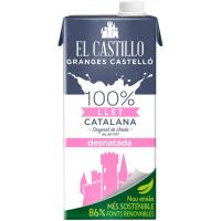 Llet desnatada EL CASTILLO, brik 1 litre