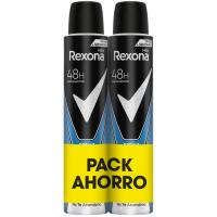 Desodorante para hombre Duo Cobalt REXONA, pack 2x200 ml