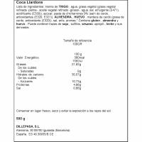 Coca pasta de full de llardons MUSFI'S, caixa 500 g