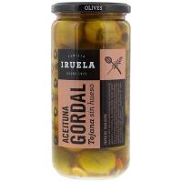 Aceitunas gordal sin hueso IRUELA, tarro 325 g