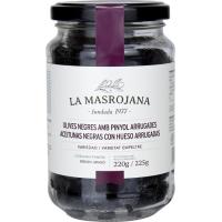 Aceitunas negras muerta LA MASROJANA, frasco 220 g