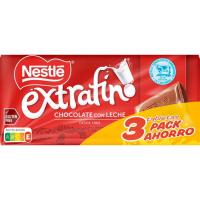 Xocolata llet tripack NESTLE 375g