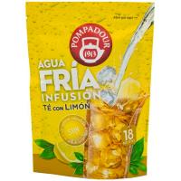 Té con limón POMPADOUR Agua Fría, bolsa 18 monodosis