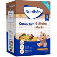 Papilla de cacao con galletas María NUTRIBEN, caja 500 g