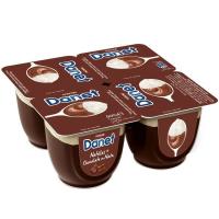 Natillas Doble Placer chocolate-nata DANONE DANET, pack 4x100 g