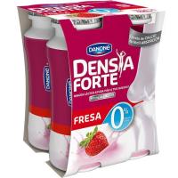 Iogurt sabor maduixa 0% DENSIA Forte, pack 4x100 g