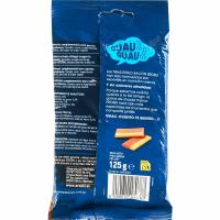 Snack de tires bacon per a gos EROSKI, paquet 125 g