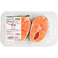 Rodaja de salmón EROSKI NATUR GGN, bandeja 300 g