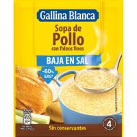 Sopa baixa en sal-grassa GALLINA BLANCA, sobre 68 g