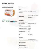 Pure de nabiu-maduixa GALIFRESH, pack 2x150 g