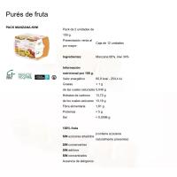 Pure de poma-kiwi GALIFRESH, pack 2x150 g