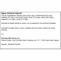 Agua mineral FONT DOR Maximum, botella 1 litro
