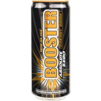 Bebida energética BOOSTER ZERO, lata 33 cl