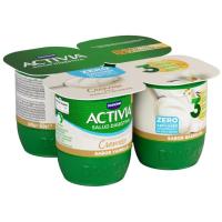 Activia 0% cremoso de vainilla DANONE, pack 4x120 g