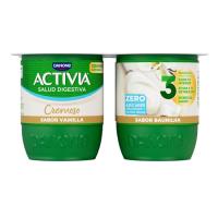 Activia 0% cremós de vainilla DANONE, pack 4x115 g