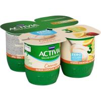 Activia 0% cremoso multifruta DANONE, pack 4x120 g