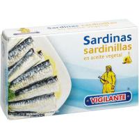 Sardina sardinilla vegetal VIGILANTE, lata 65 g