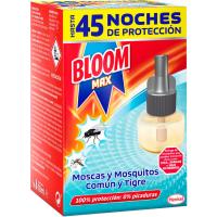 Insecticida eléctrico moscas-mosq. BLOOM MAX, recambio 1 ud