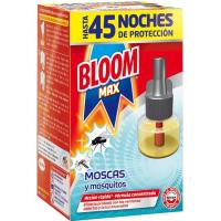Insecticida eléctrico moscas-mosq. BLOOM MAX, recambio 1 ud