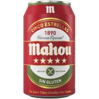 Cervesa sense gluten MAHOU, llauna 33 cl