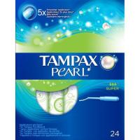 Tampó super TAMPAX PEARL, caixa 24 u