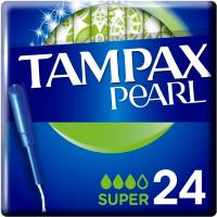 Tampón super TAMPAX PEARL, caja 24 uds
