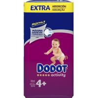 Bolquer 10-15 kg Talla 4 Extra DODOT Activity, paquet 52 u