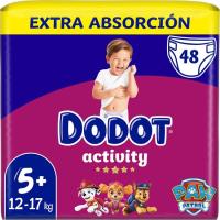 Pañal 12-17 kg Talla 5 Extra DODOT Activity, paquete 48 uds.