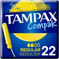 Tampón regular TAMPAX Compak, caja 22 uds.