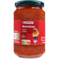 Salsa bolonyesa EROSKI, flascó 350 g