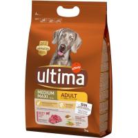 Alimento de buey-arroz para perro adulto ULTIMA, saco 3 kg