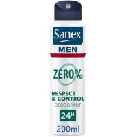 Desodorante zero % normal SANEX Men, spray 200 ml